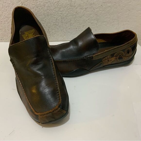 Skechers Mens Loafers Driving Moccasin Casual Slip On Leather Brown Size 9.5 main image 4